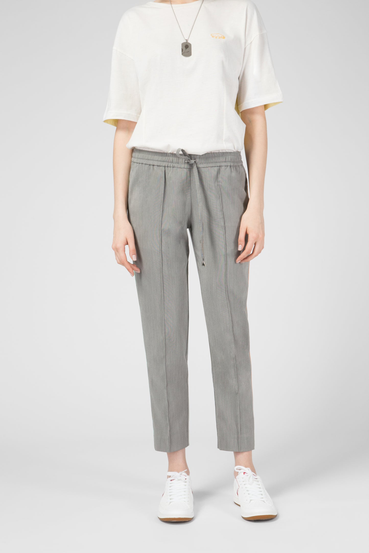 Grey Slim Fit Trousers