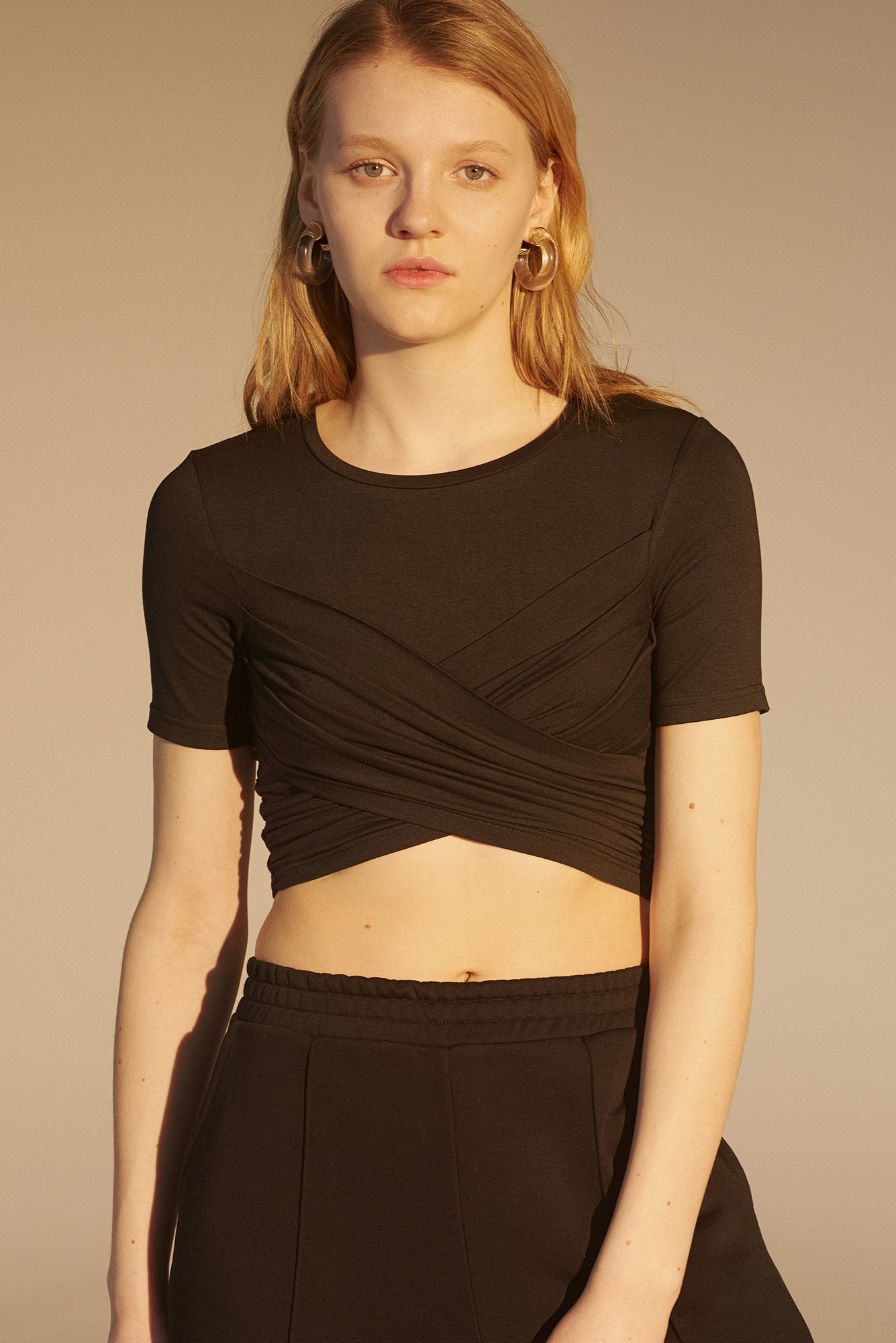 Black Wrap Top