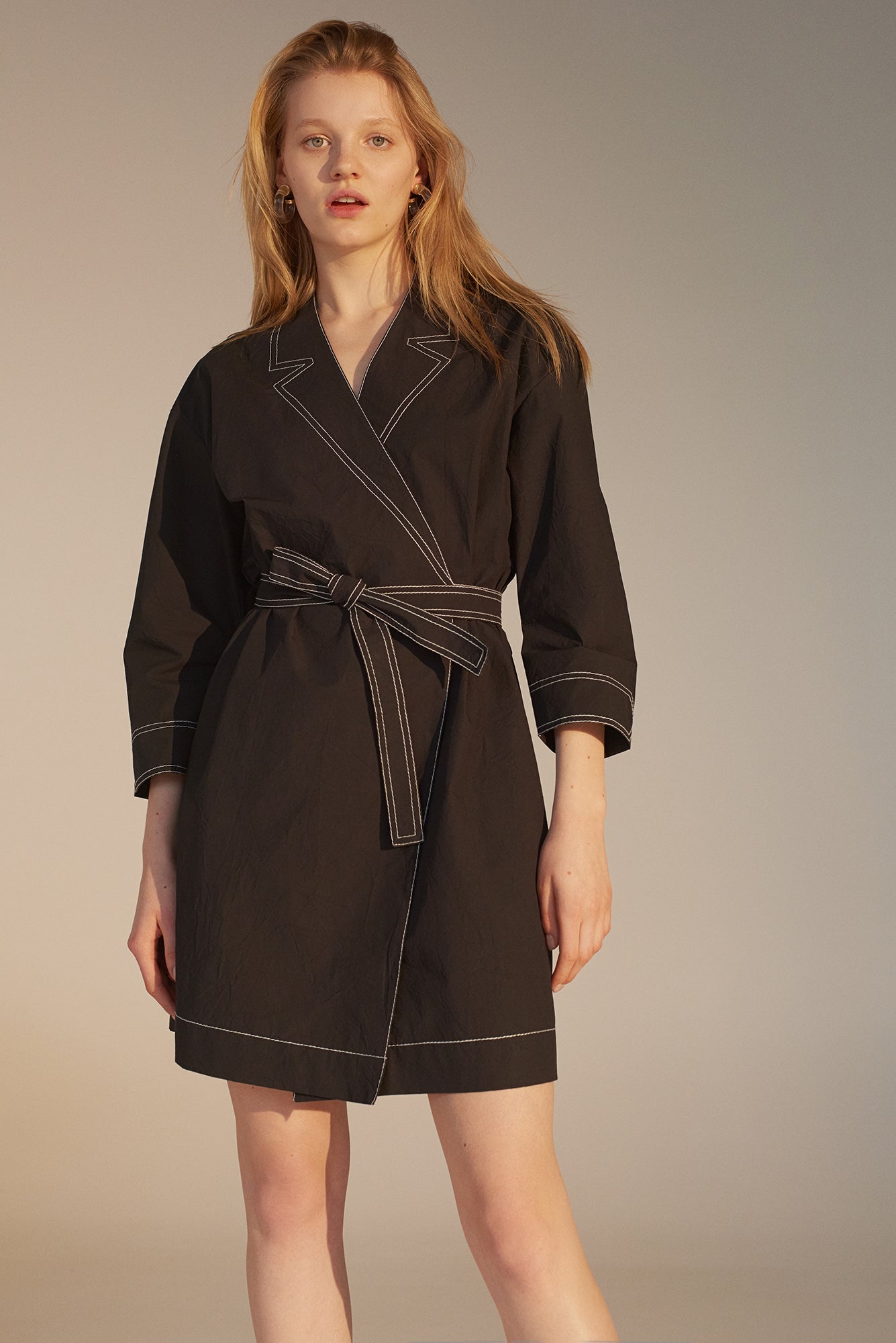 Cotton Crossover Dress