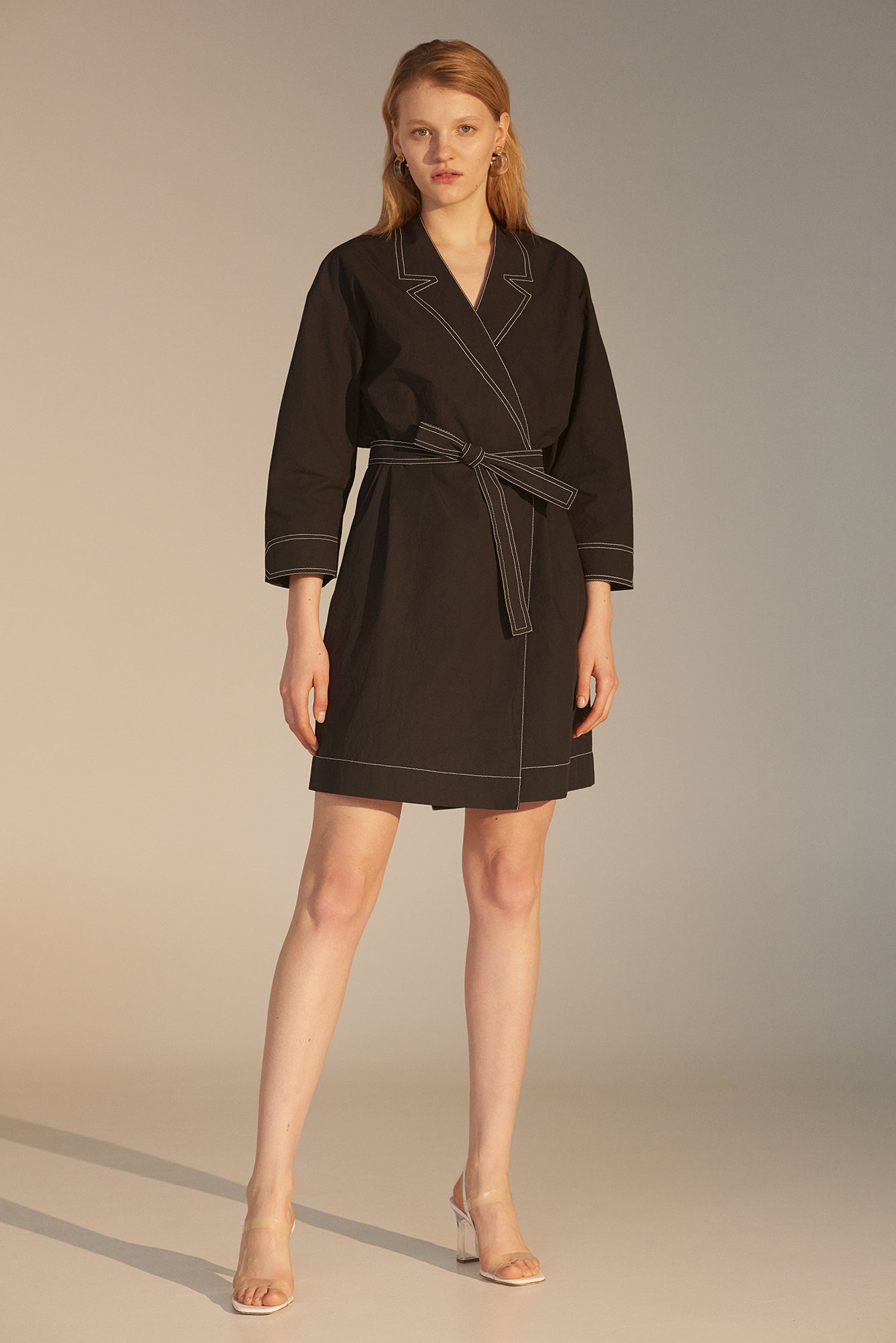 Cotton Crossover Dress