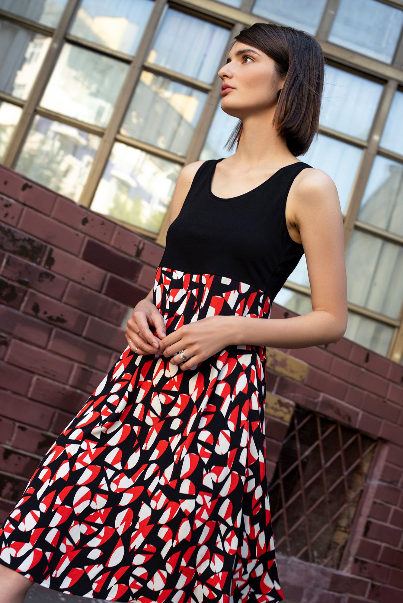 Graphic Tank Dress